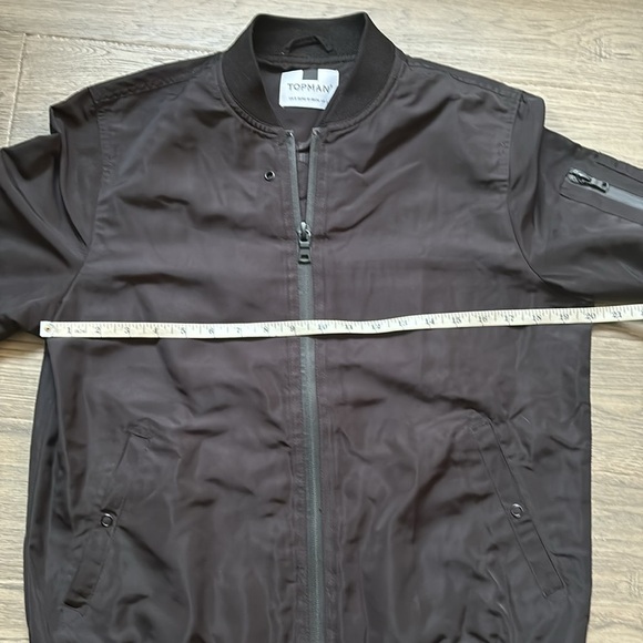 🔥Topman🔥 | Black shiny lightweight bomber jacket - Picture 6 of 12